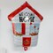 5Pcs Welcome Home Balloon/Red House Balloons with USA Flag Foil Balloons for Veterans Day, Memorial Day, Happy Adoption Day,Thanksgiving, Christmas, Military Homecoming Patriotic Celebrations